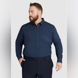 Classic Navy Dress Shirt for Men